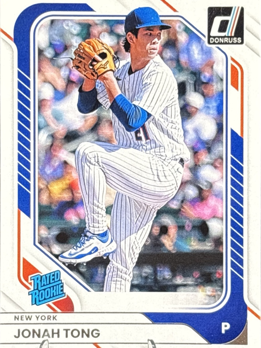 Panini Jonah Tong Rated Rookie Baseball Card